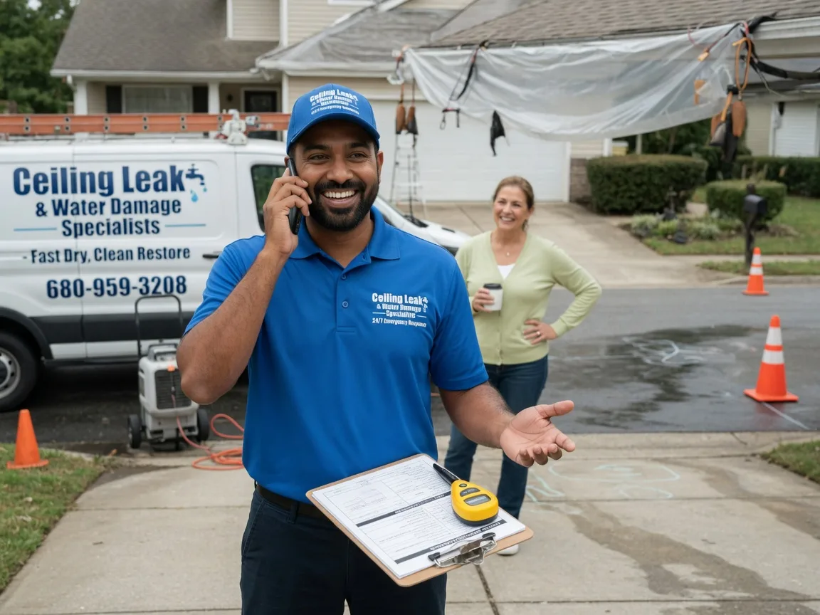 Ceiling Leak Cleanup Rowe, NM FAQs